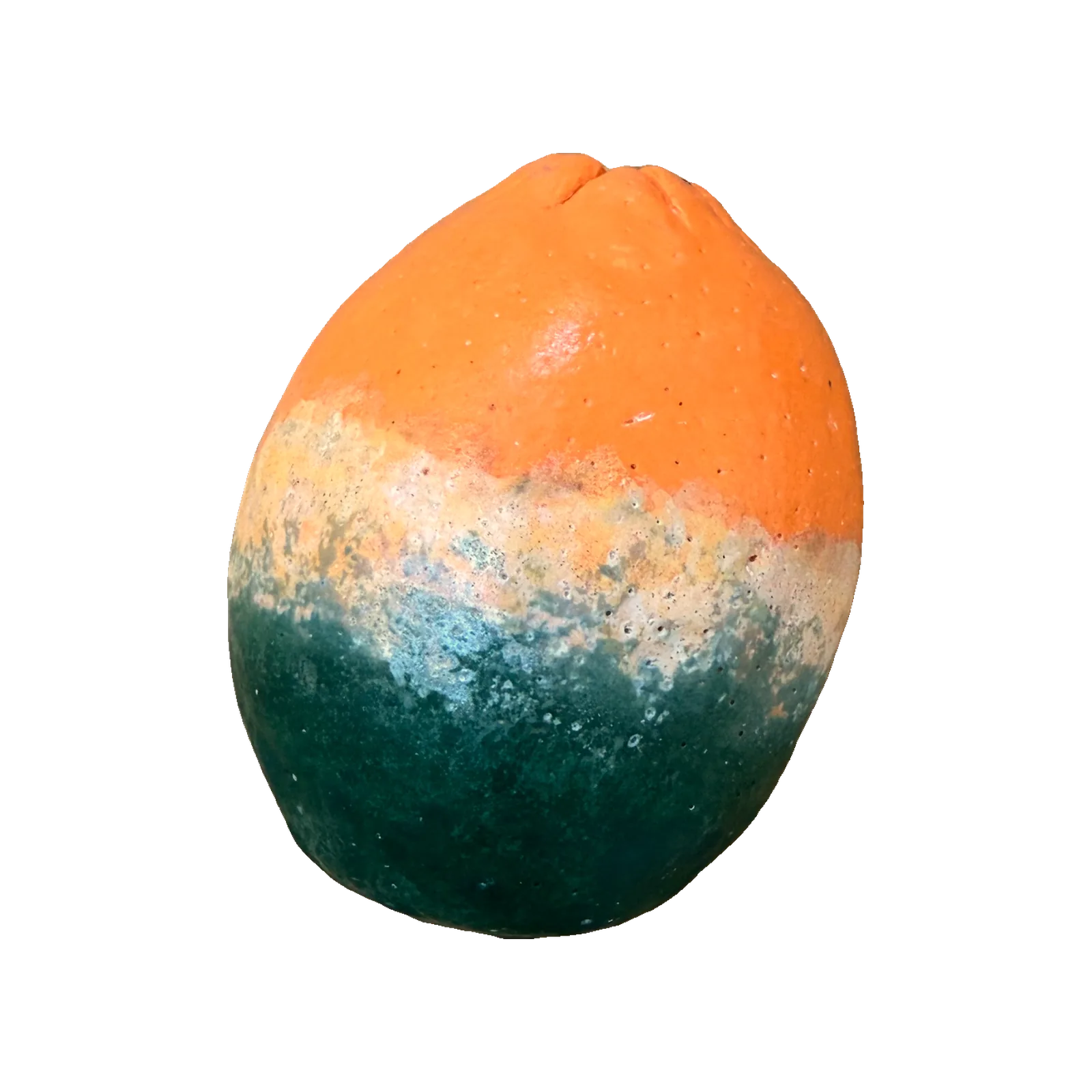 Mouldy Orange, glazed porcelain, 2026
